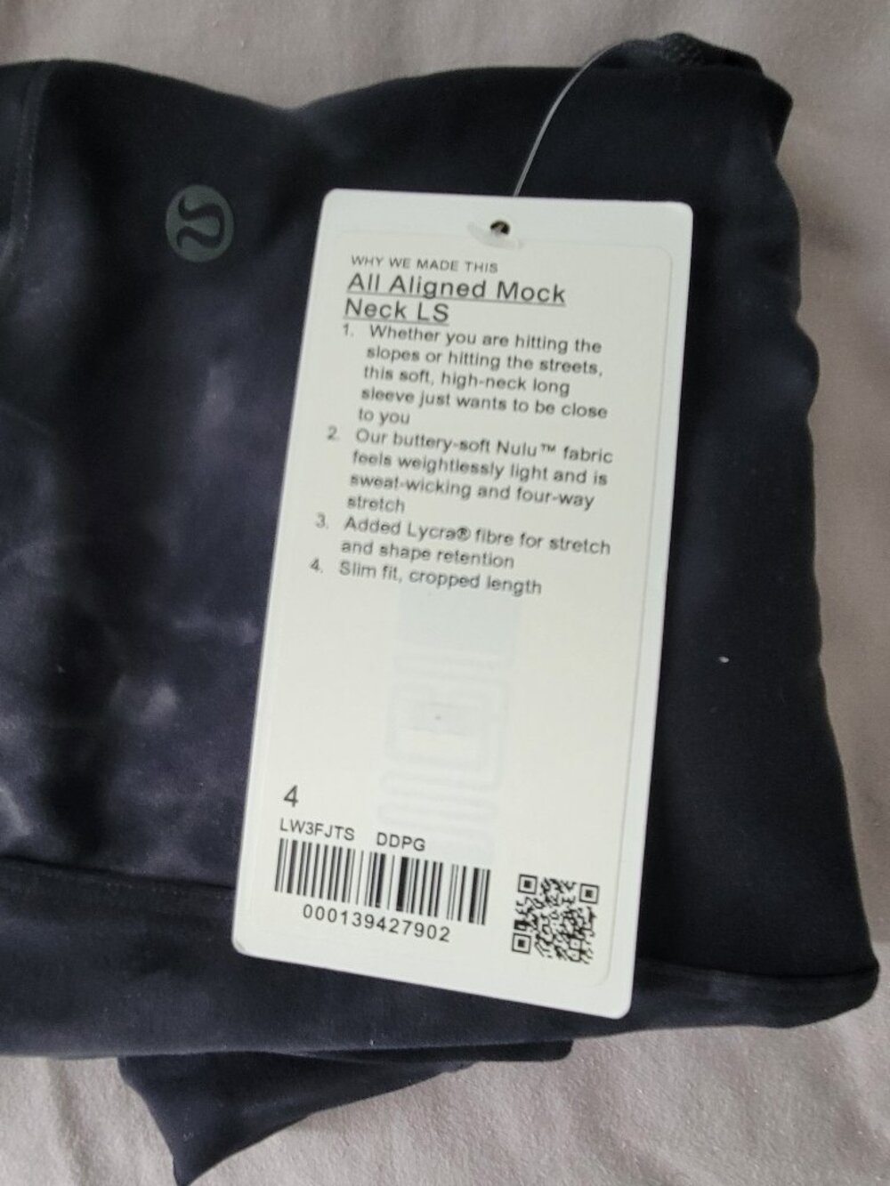 All Aligned Mock Neck LS - Picture 4 of 4